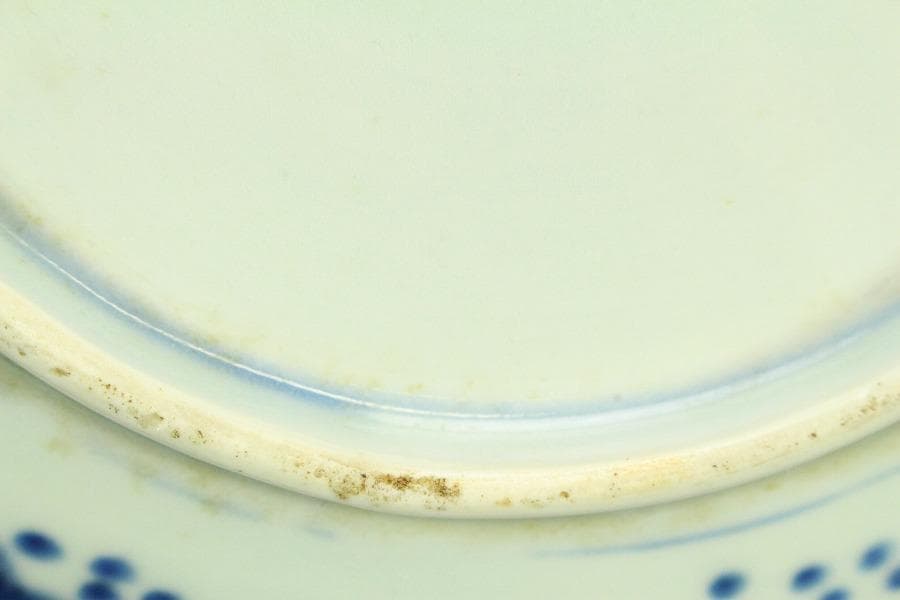 中国美術 青花 龍紋 皿 φ20cm (LC371)