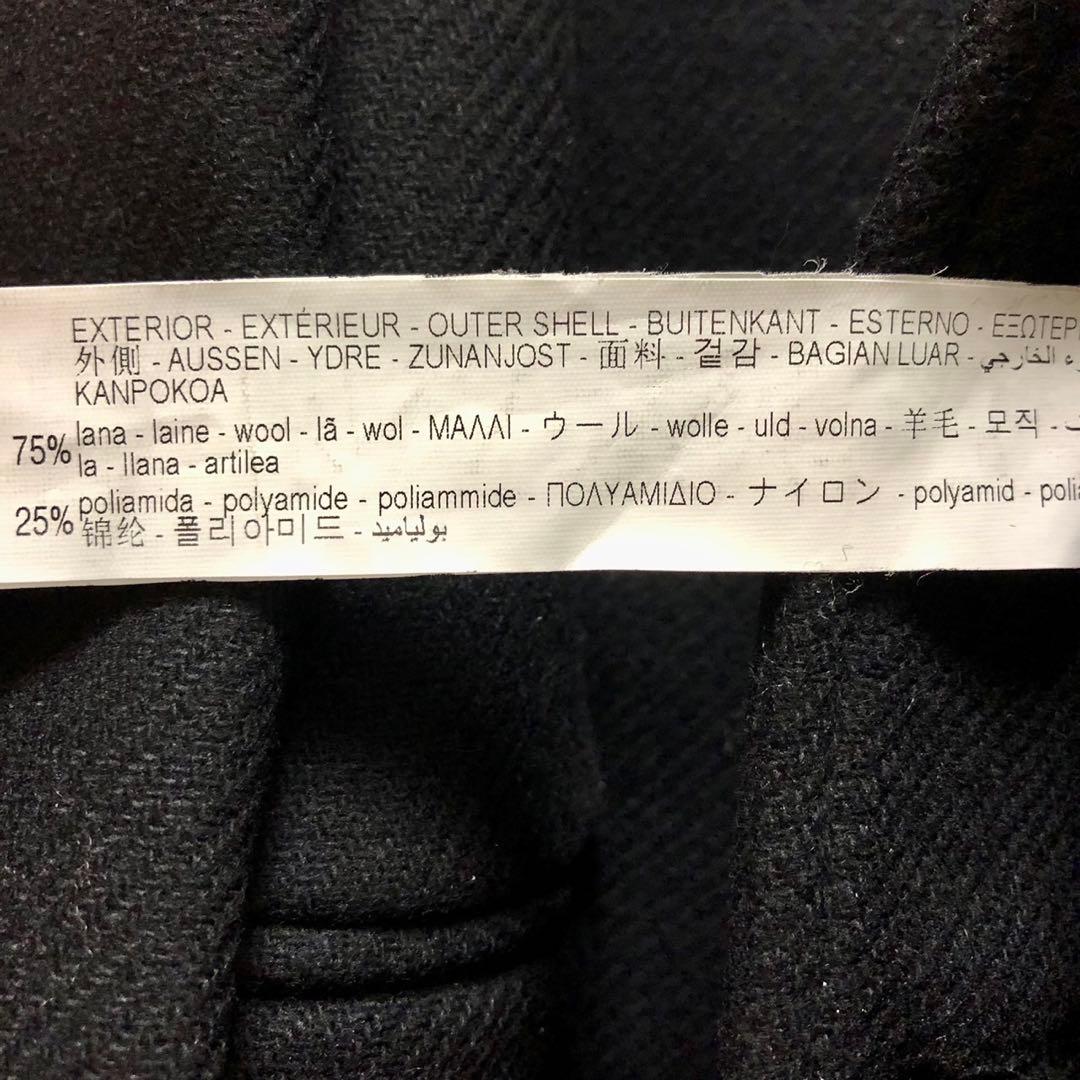 ZARAザラMANTECOチェスターコートLブラック