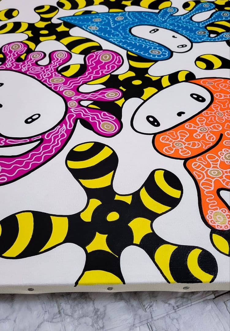 ★鈴木哲也★S12(606×606mm)アクリル原画1点物★送料無料#0082