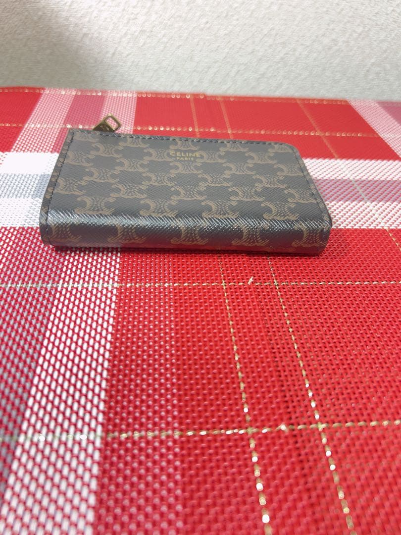 CELINE ケース ブラウンレザー