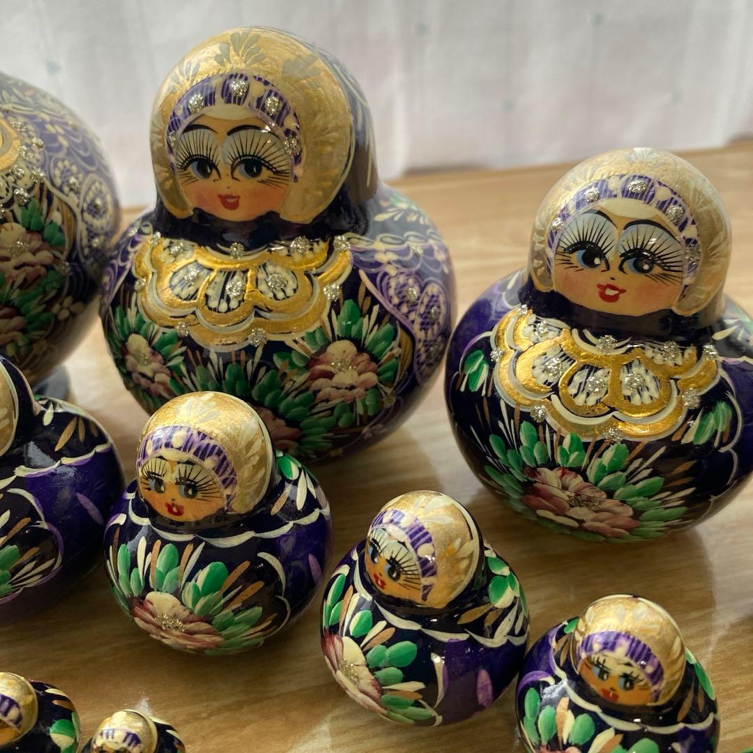 　木製　マトリョーシカ 15個セット　美品