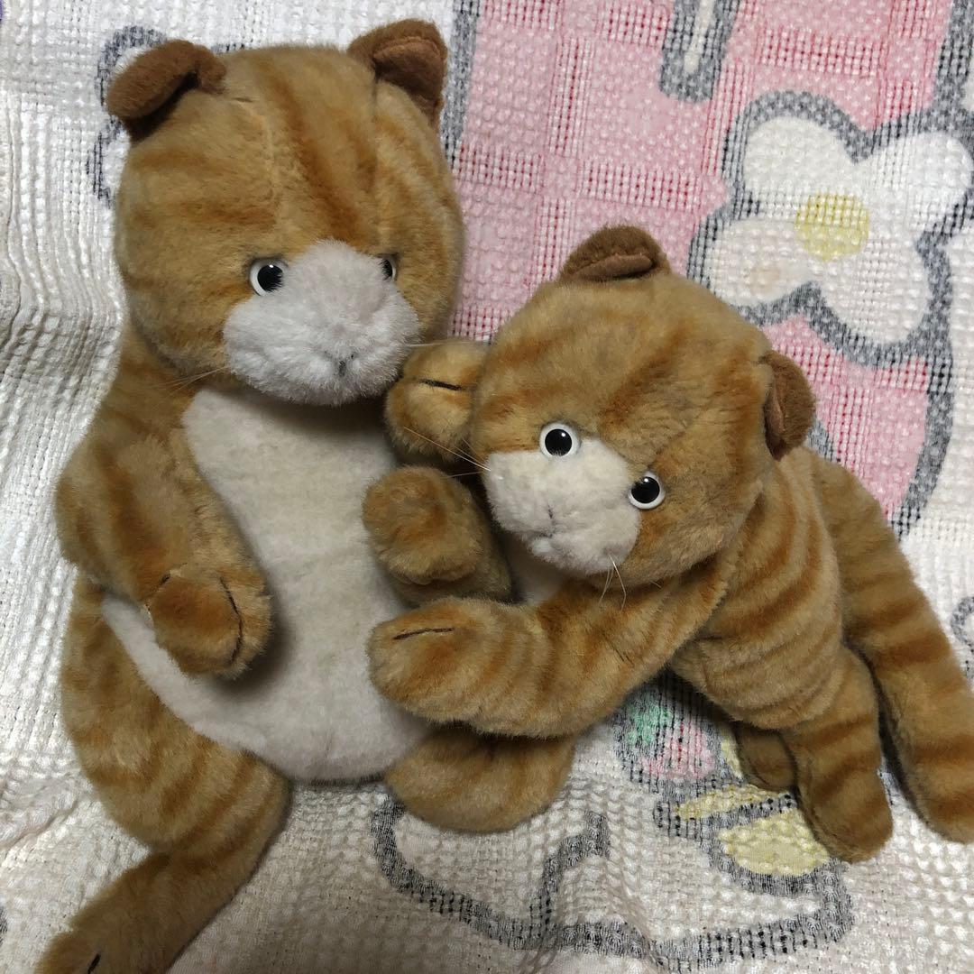 ホワッツマイケル　ぬいぐるみ　座り約35cm&寝そべり約40cm 中古品　汚れ有