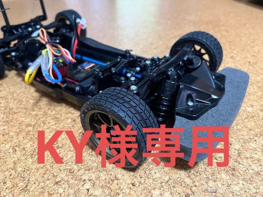 タミヤ TT02 シャーシ メカ付 リポバッテリー付 未走行GT-Rボディ付