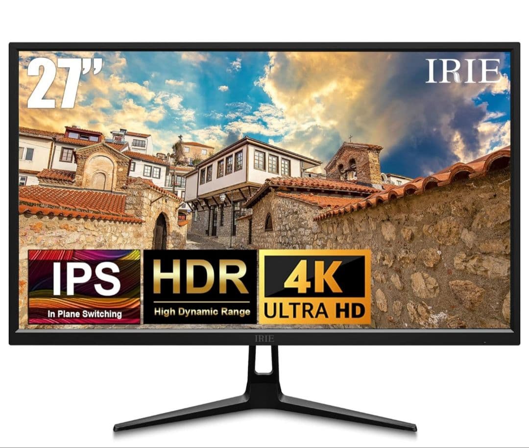美品　IRIE 27インチ 4K IPSモニター FFF-LD27P2　スピーカ