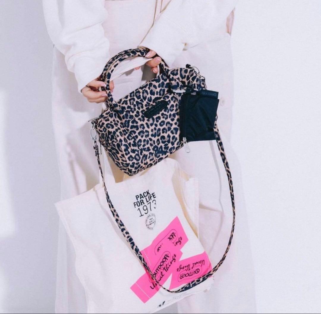 二宮こずえ　outdoor products コラボ　バッグ　キャメル　未使用