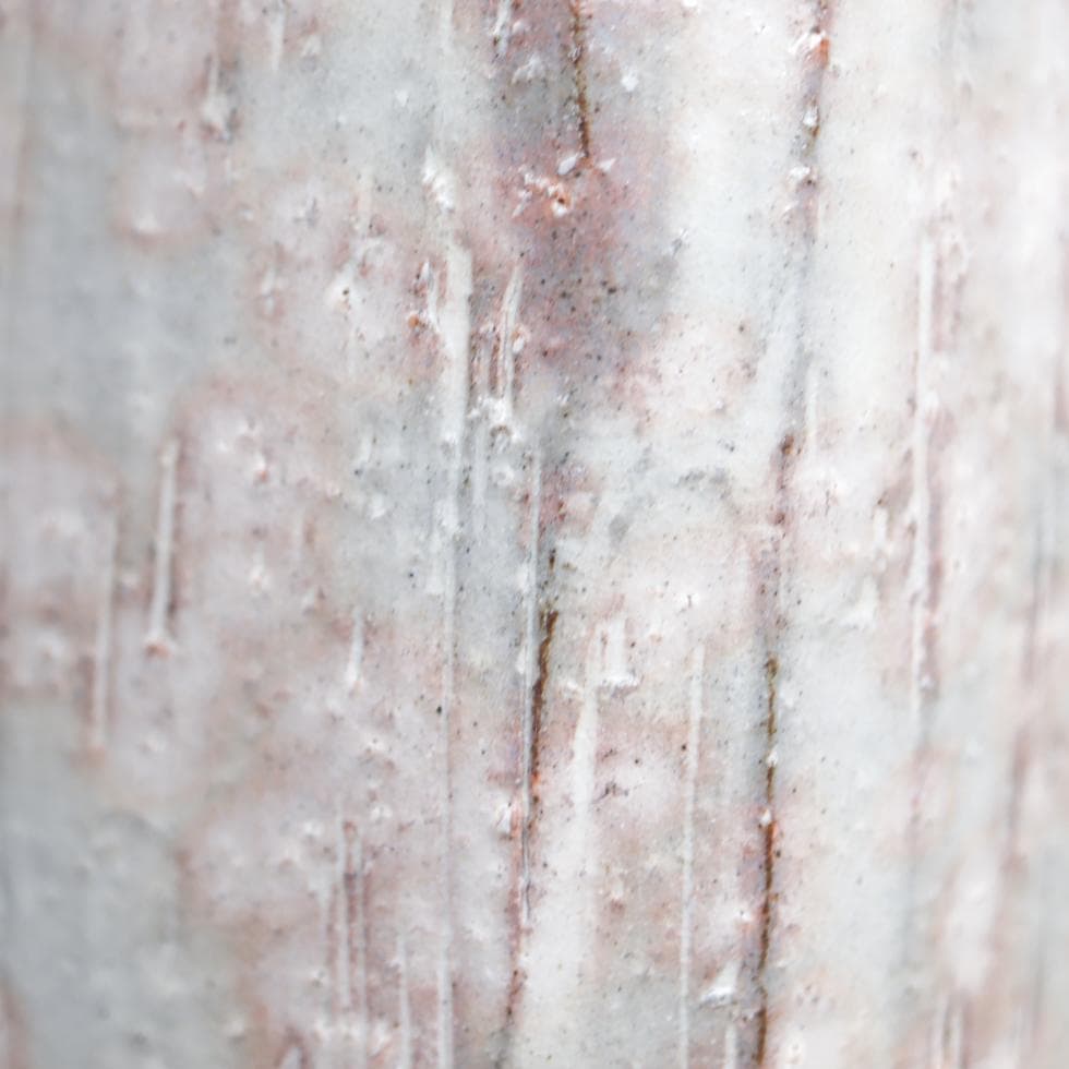 萩焼 岡田裕 四方花瓶 飾り壺 共箱 美品