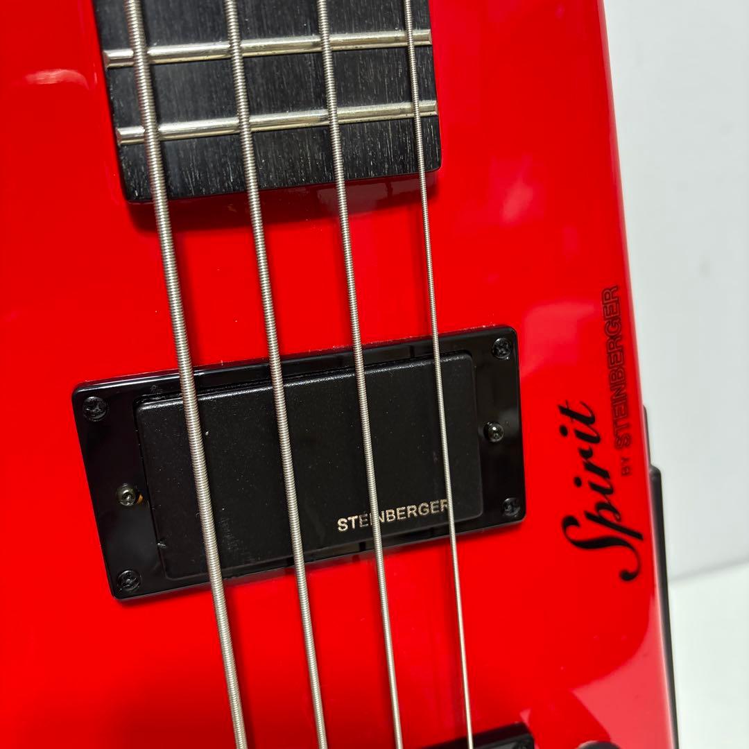 Steinberger Spirit 4弦エレキベース レッド