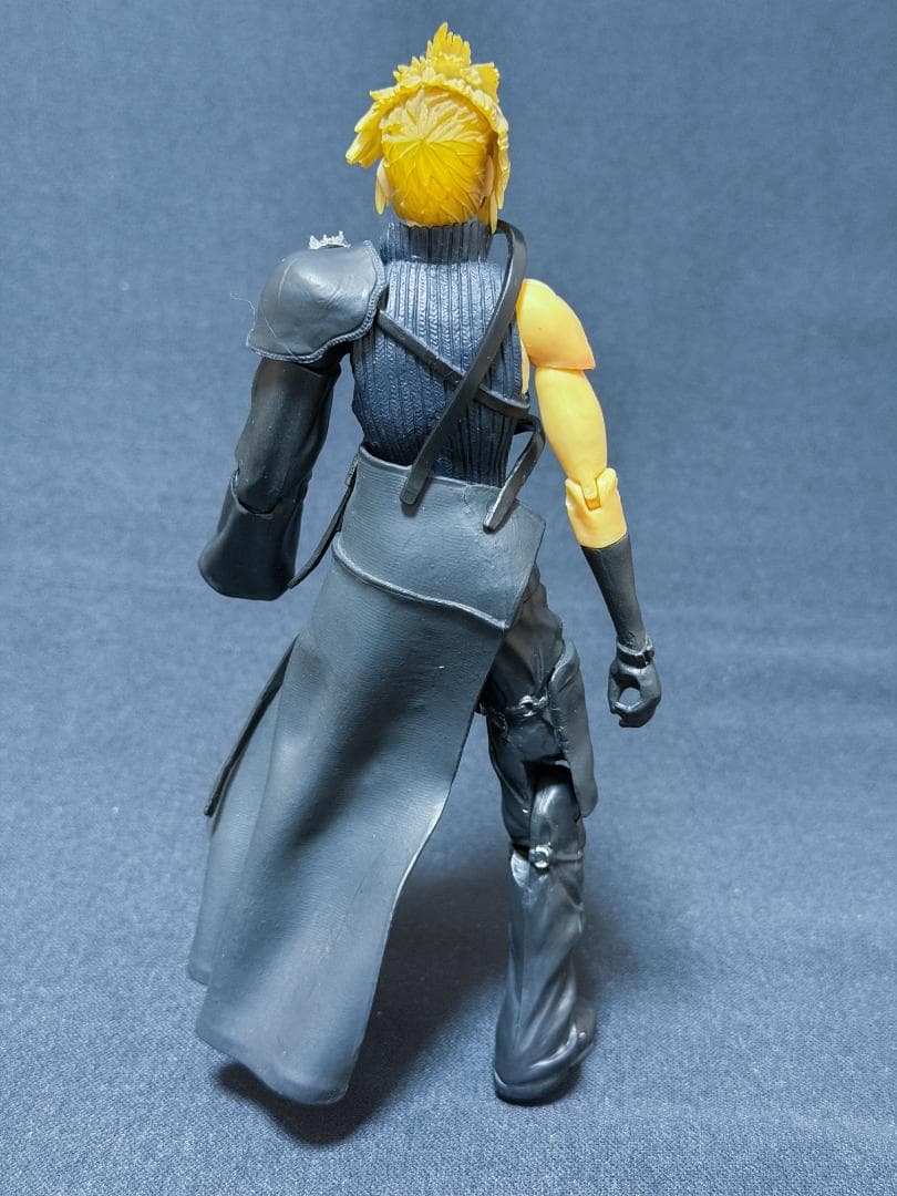 中古 ファイナルファンタジー7 プレイアーツ クラウド＆フェンリル