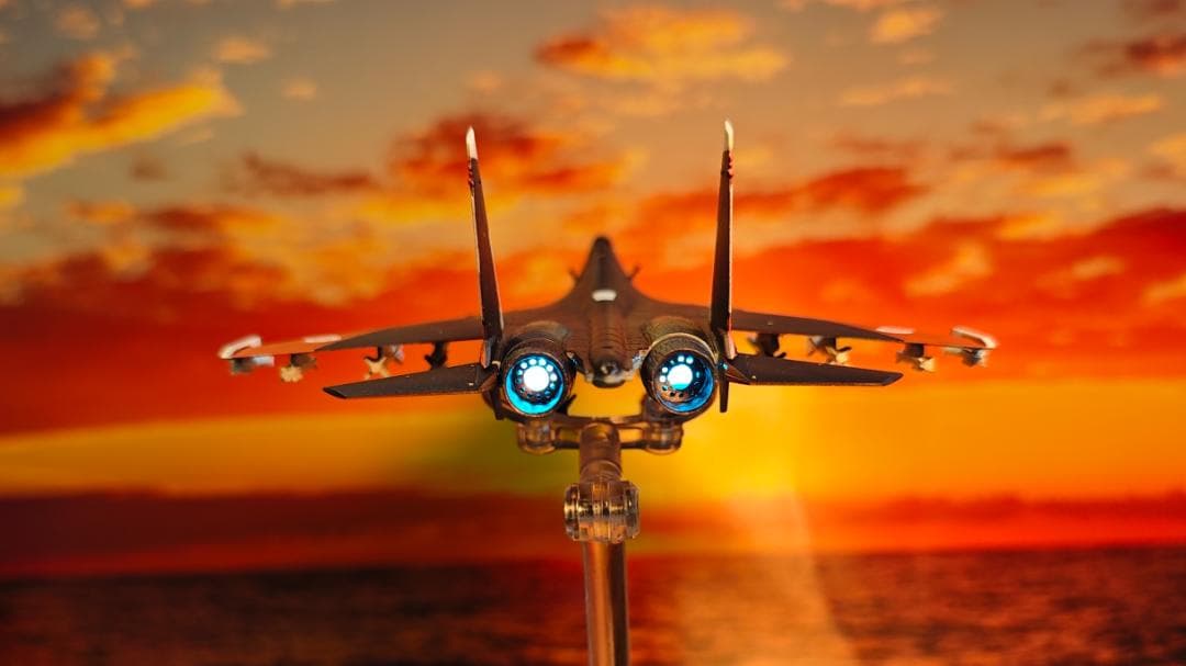 1/144 エースコンバット Su-30 ミハイ仕様 仕上げ改造品 電飾