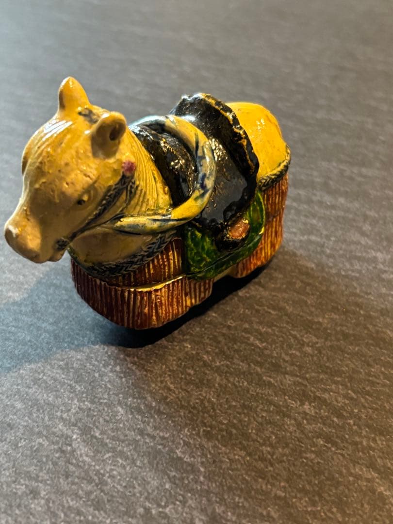 香合　馬　後楽園焼