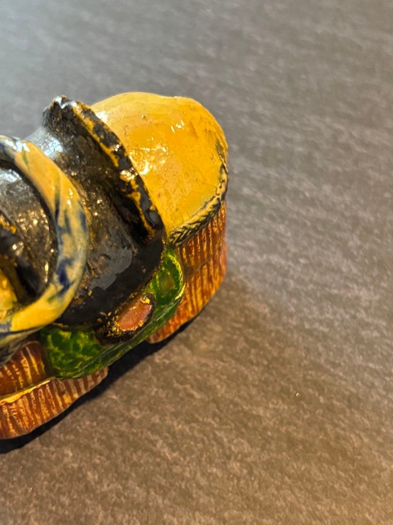 香合　馬　後楽園焼