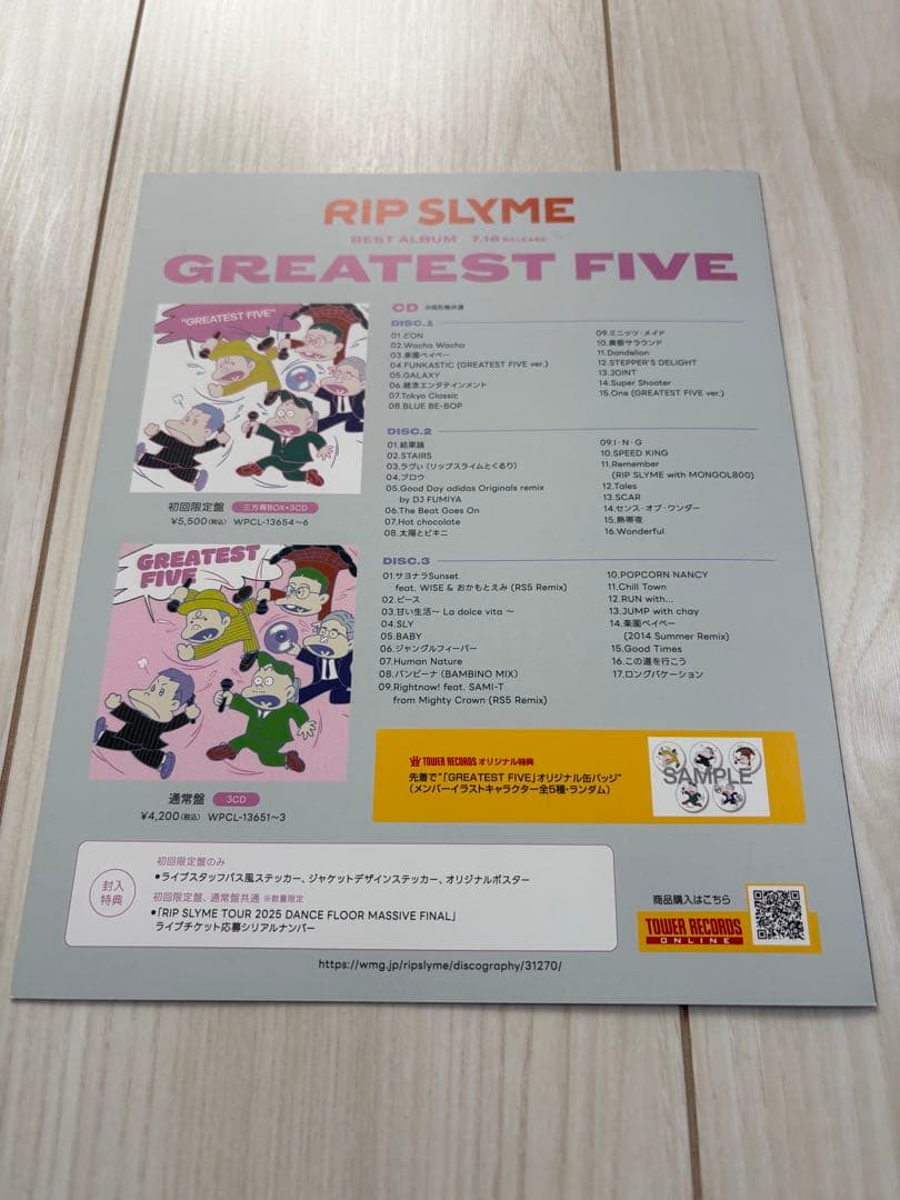 激レア6点！早い者勝ち！RIPSLYMEグッズＡ４デビューチラシなど