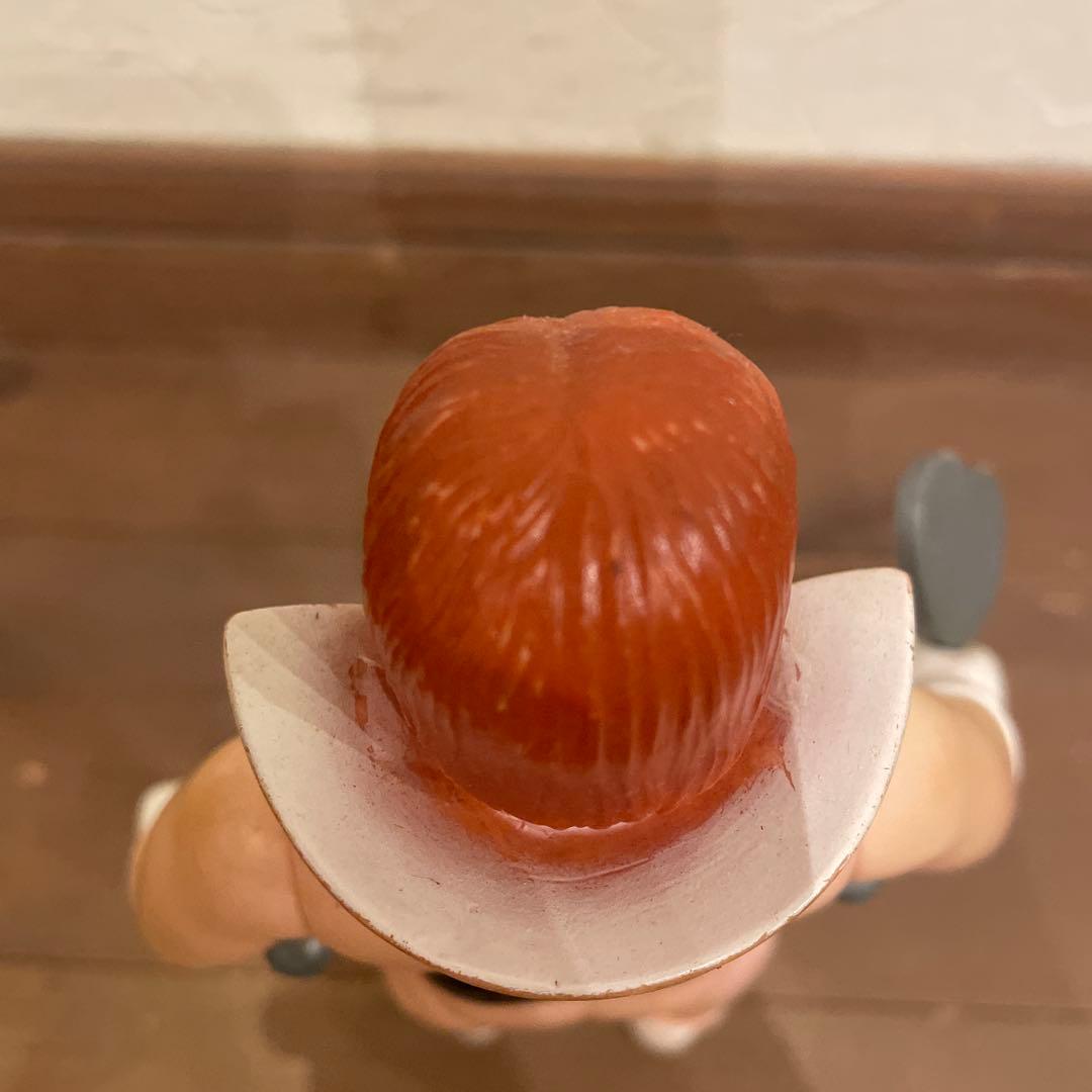 s*e様 旧バンダイ 面替えソフビ モモレンジャー　当時物