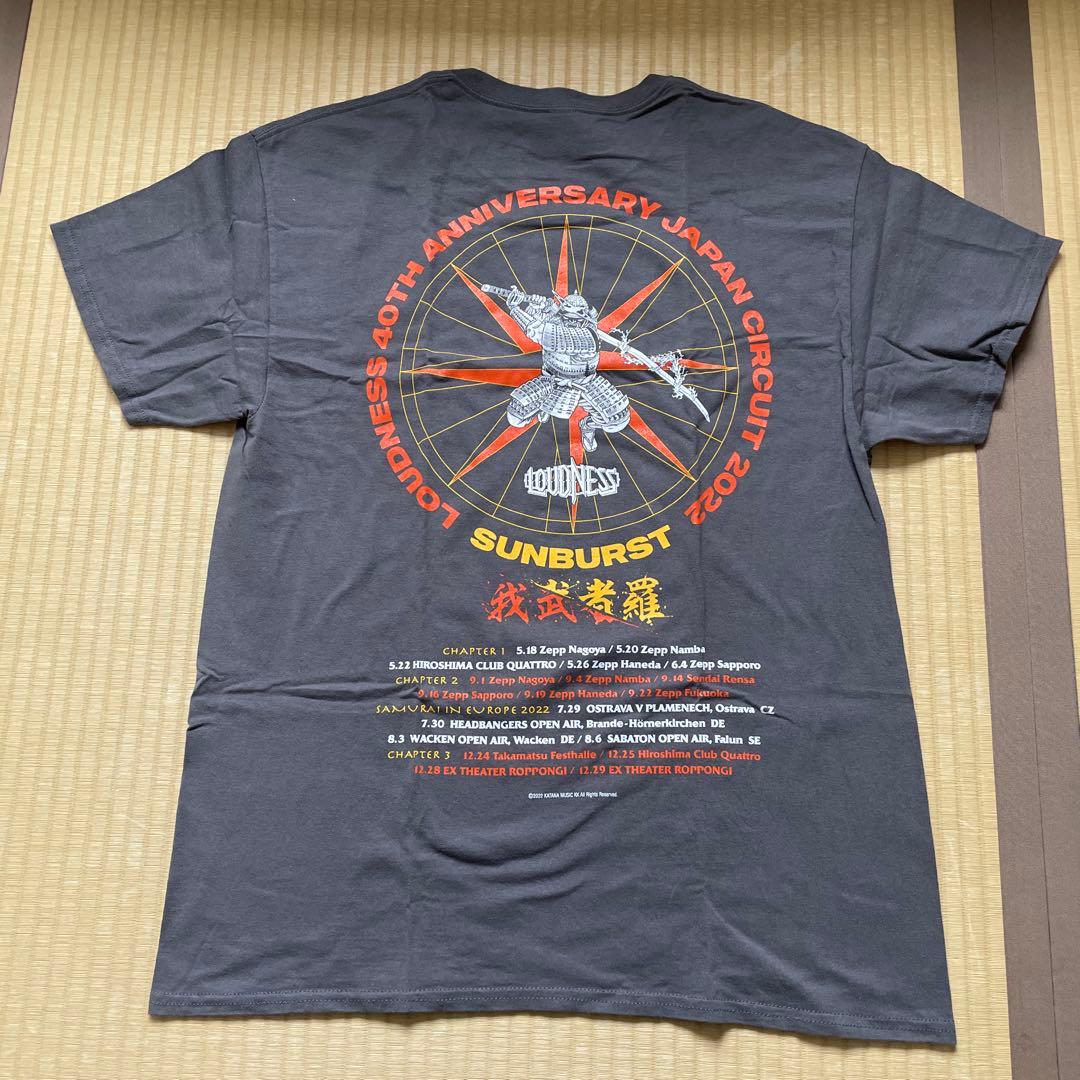 LOUDNESS バンドTシャツ ラウドネス SUNBURST〜我武者羅ツアーT