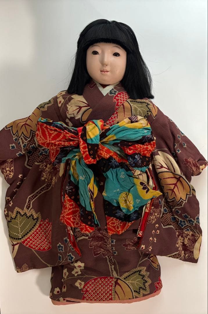 市松人形　音羽　５２cm 在銘　アンティークドール