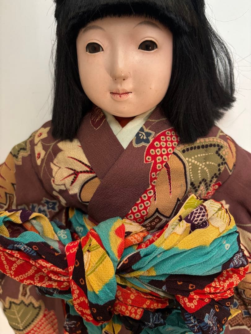 市松人形　音羽　５２cm 在銘　アンティークドール