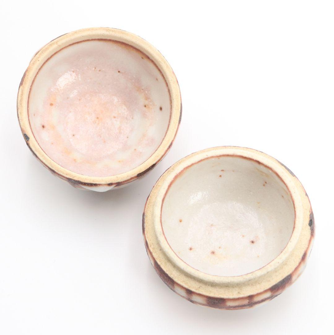 荒川豊蔵作? 絵志野香合 茶道具 志野焼　AZ154　1F14