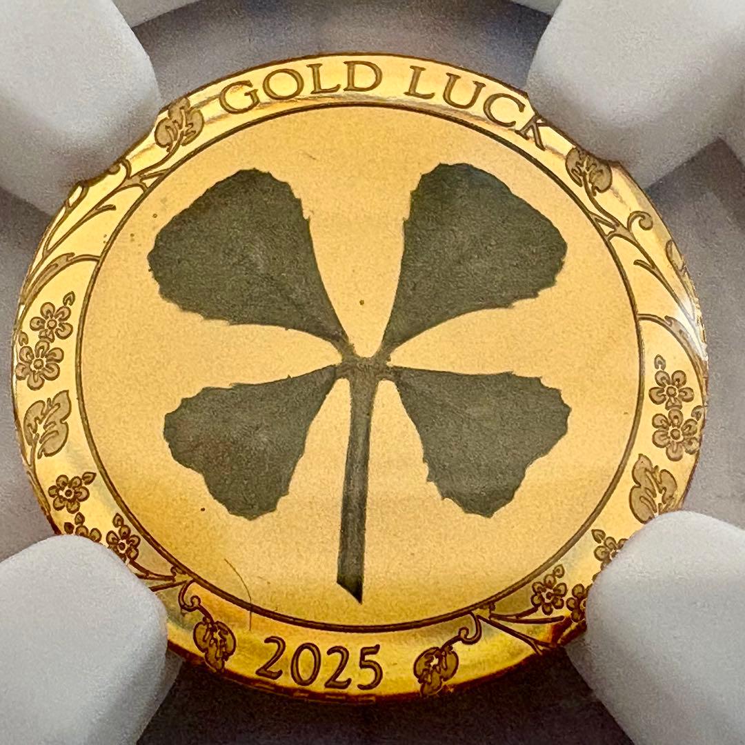 2025年 パラオ 四つ葉のクローバー 1$金貨