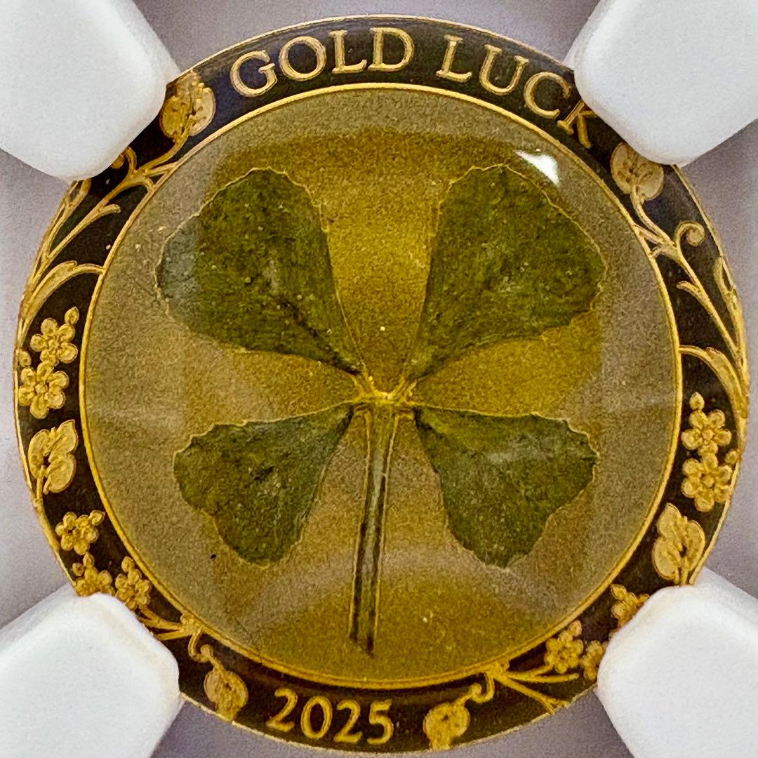 2025年 パラオ 四つ葉のクローバー 1$金貨