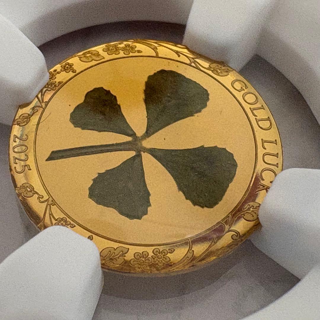 2025年 パラオ 四つ葉のクローバー 1$金貨