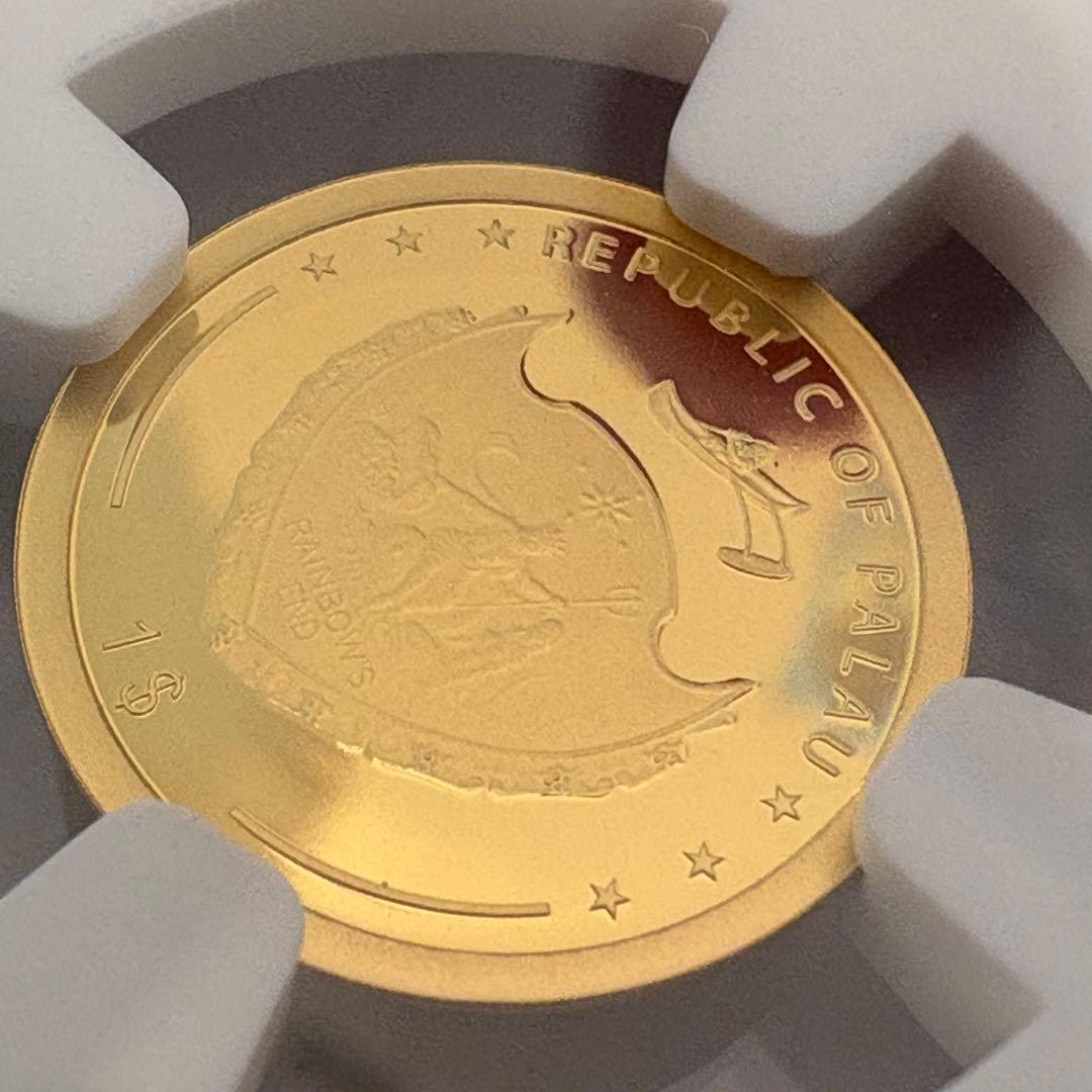 2025年 パラオ 四つ葉のクローバー 1$金貨