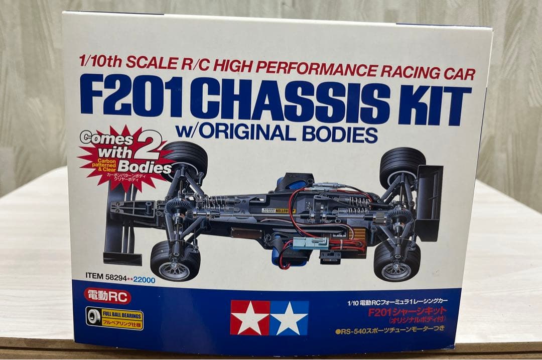 TAMIYA F201 CHASSIS KIT オリジナルボディ付き