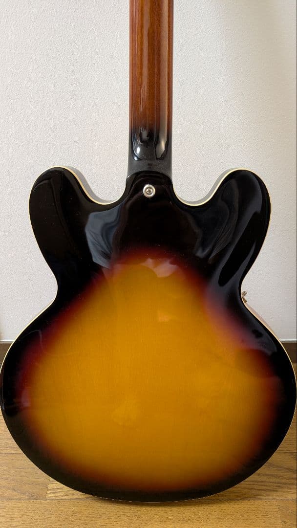 Epiphone es-335 サンバースト　レフティ