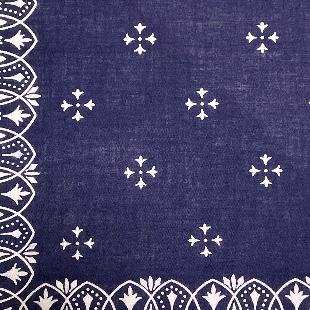 60sショベル アイアンクロス RN14193 ネイビー ヴィンテージ バンダナ