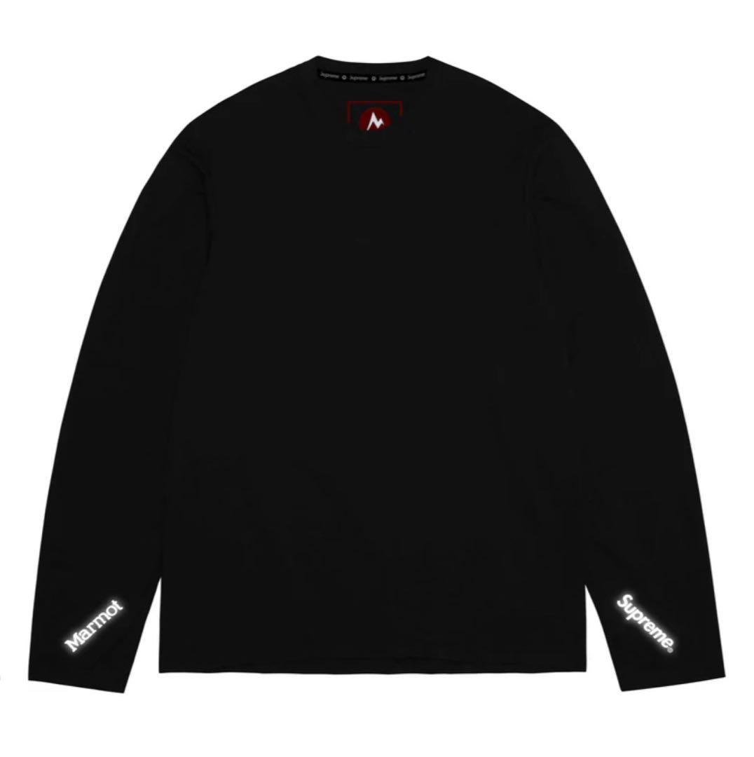 Supreme/Marmot ブラック ロングスリーブ Tシャツ M