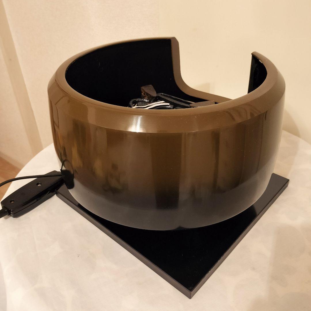 【風炉型 電熱器】野々田式 合金製面取風炉 古銅色 F403 炭型ヒーター