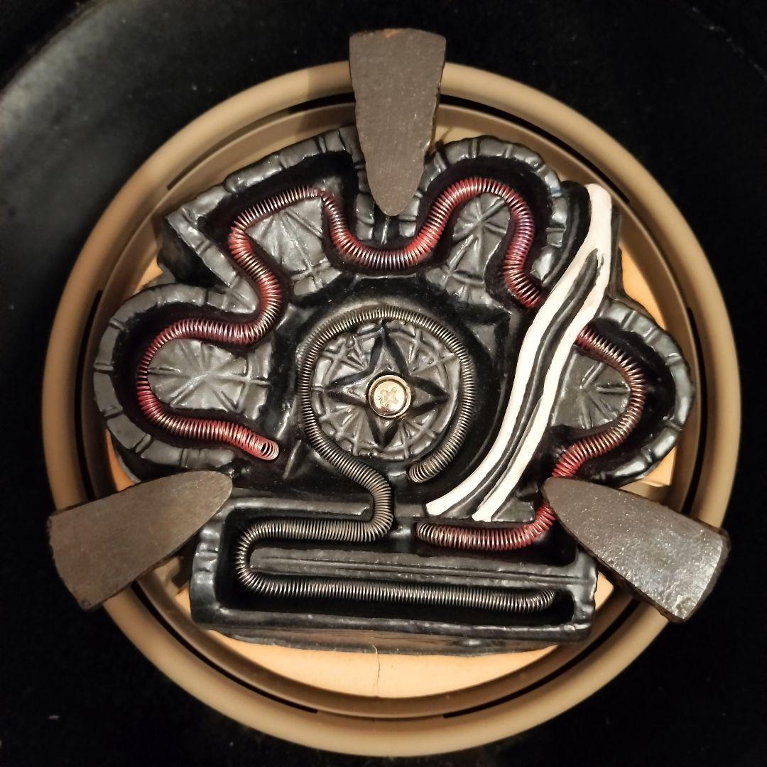 【風炉型 電熱器】野々田式 合金製面取風炉 古銅色 F403 炭型ヒーター