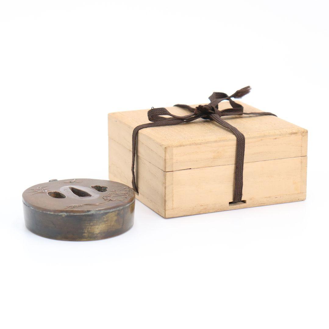 石黒政美造 水滴 草花虫紋 魚子彫 書道具　V62　1F28