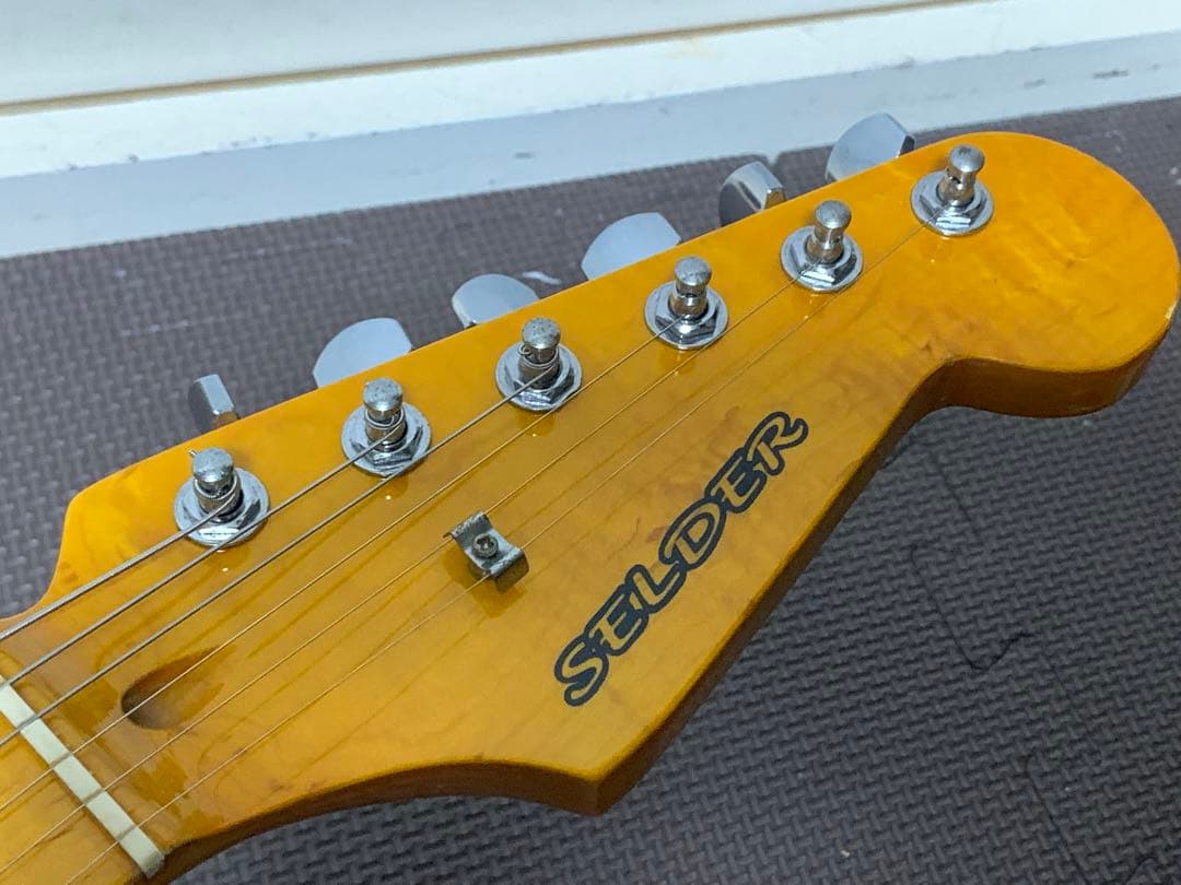 セルダー SELDER ストラト ストラトキャスター メイプル 杢目 青