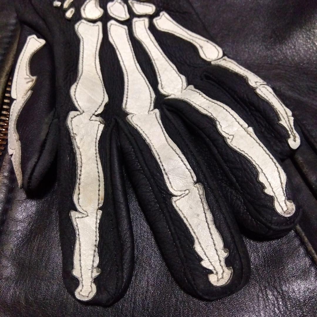 希少 バンソン VANSON レザーグローブ ローパー Roper S 骨
