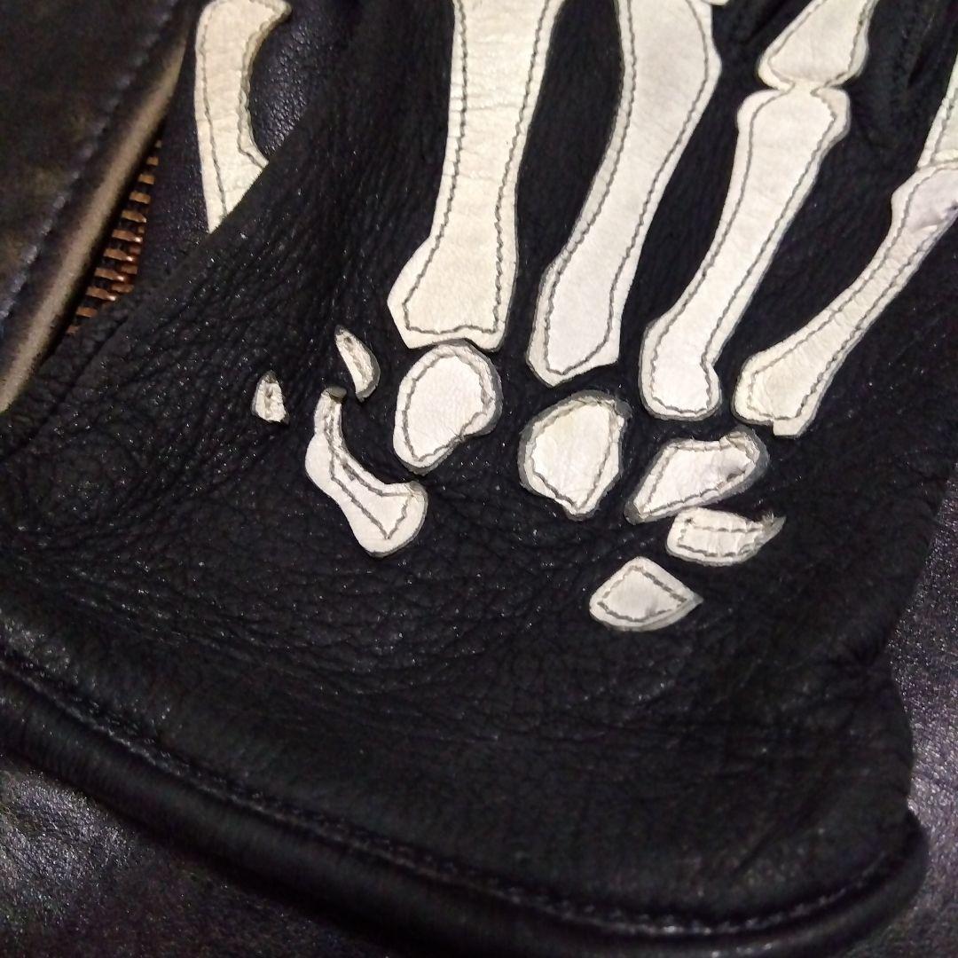 希少 バンソン VANSON レザーグローブ ローパー Roper S 骨