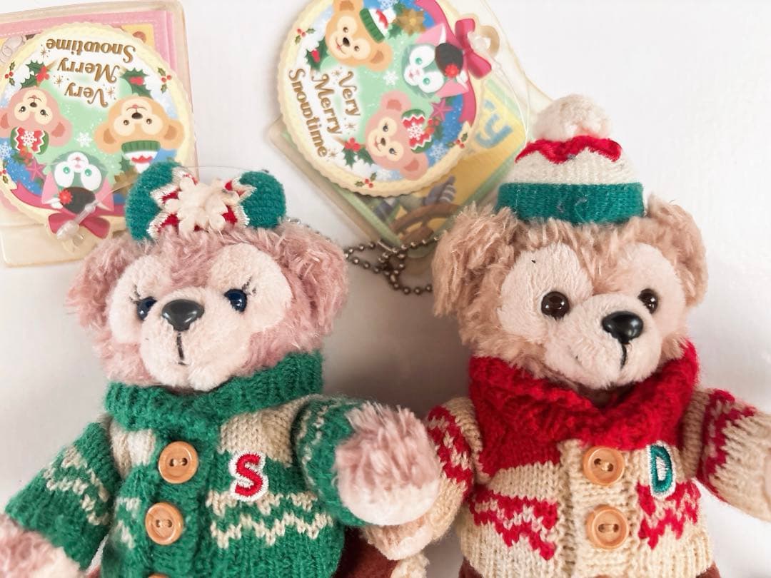 ダッフィー ベリーメリースノータイム シェリーメイ ぬいぐるみバッジ