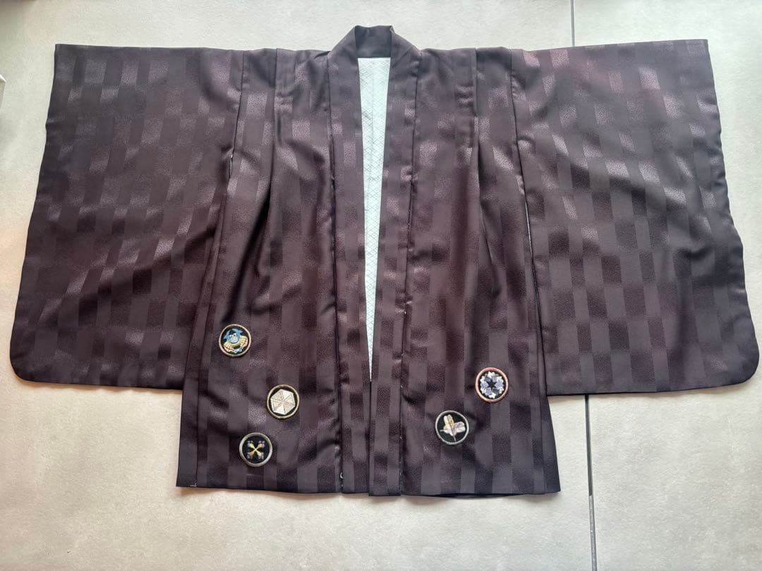 【値下げしました】七五三 男の子 着物 羽織袴セット 3歳 5歳 式部浪漫 黒金