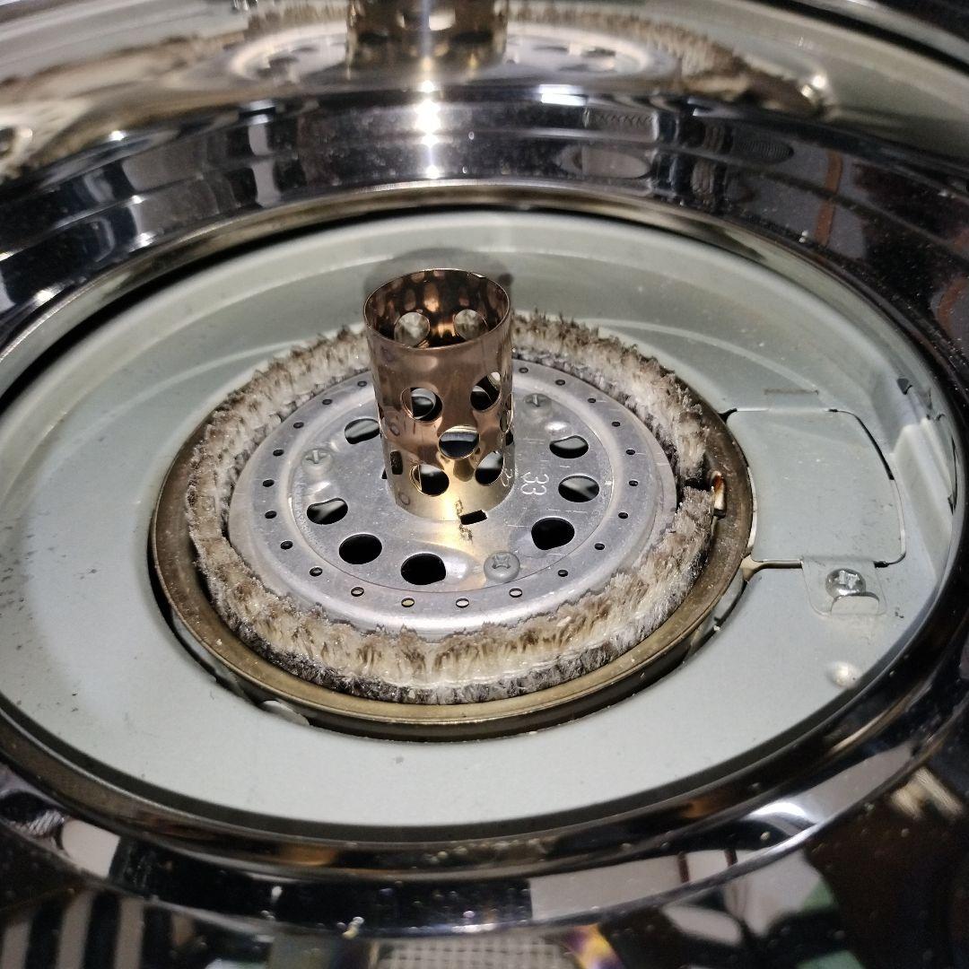 美品　3TRIPLE消臭　ストーブ メッシュカバー付　よごれま栓　電子点火　遠赤