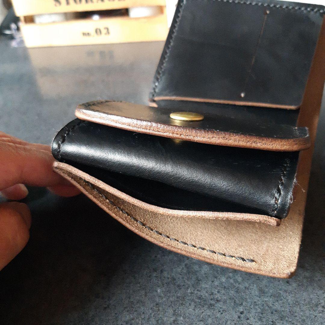 HORWEEN★クロムエクセル　二つ折り財布 ★ブラック