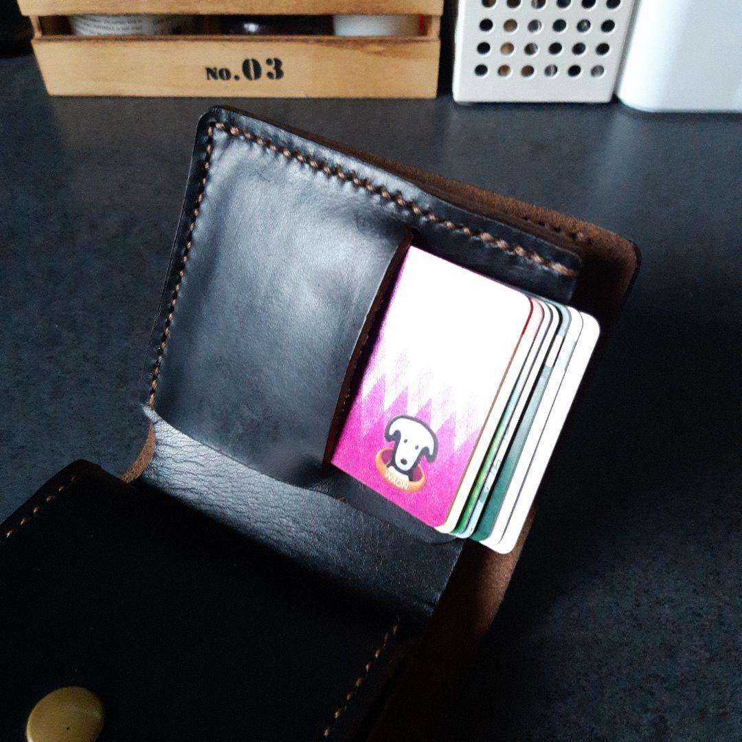 HORWEEN★クロムエクセル　二つ折り財布 ★ブラック