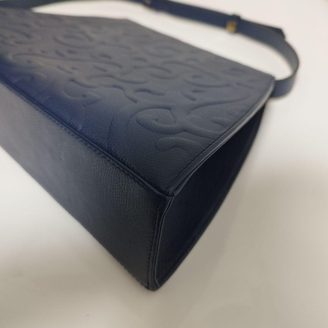 美品☆　イヴサンローラン　ショルダーバッグ　アラベスク　唐草模様　YSLロゴ