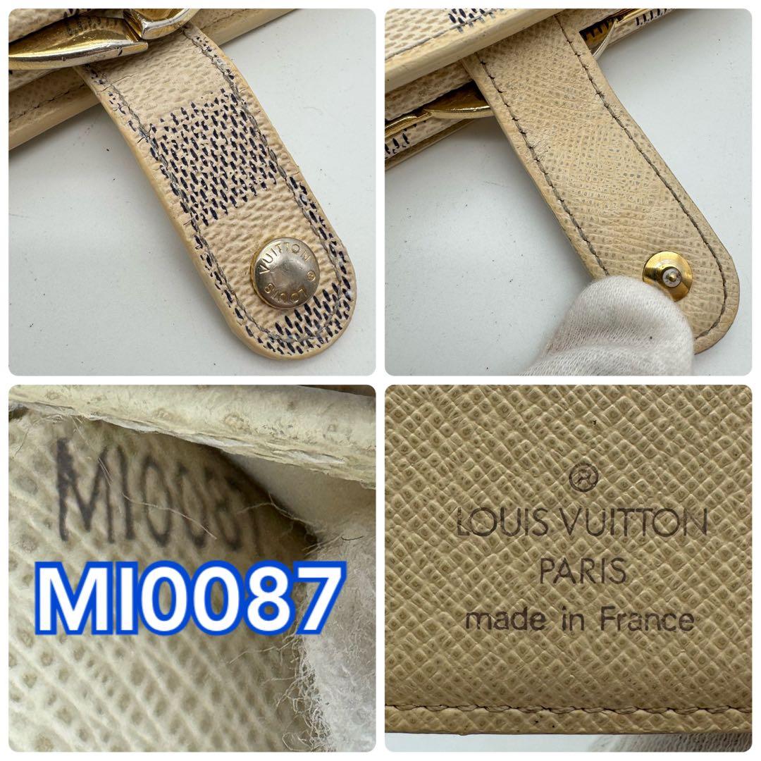 【新型】ルイヴィトン　ダミエ　アズール　ヴィエノワ　カード８枚　コンパクト　財布