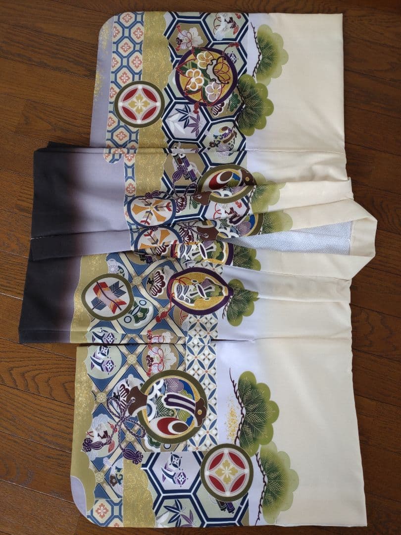 ５歳男の子　七五三用 鷹刺繍 着物