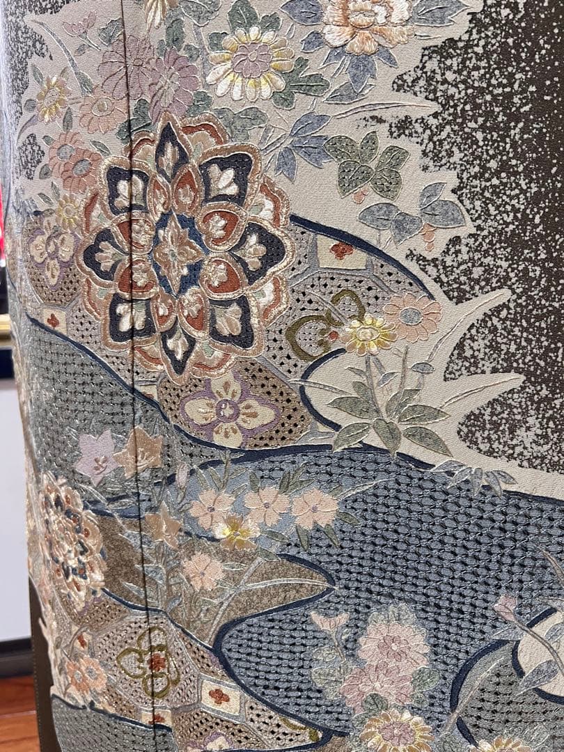 汕頭刺繍たっぷり訪問着