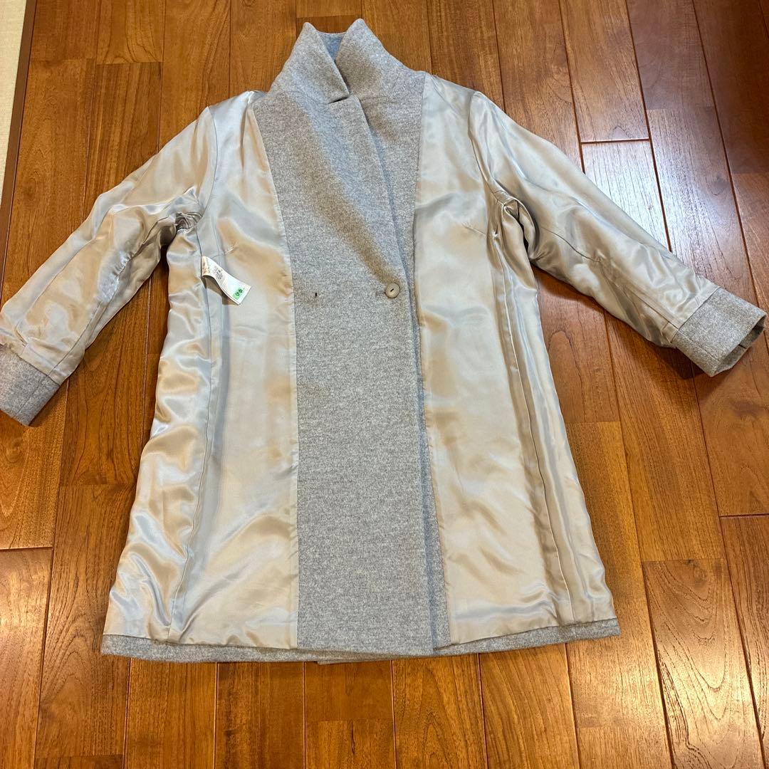 ⭐︎超美品☆23区L アンゴラビーバーチェスターコート 【44】・ライトグレー