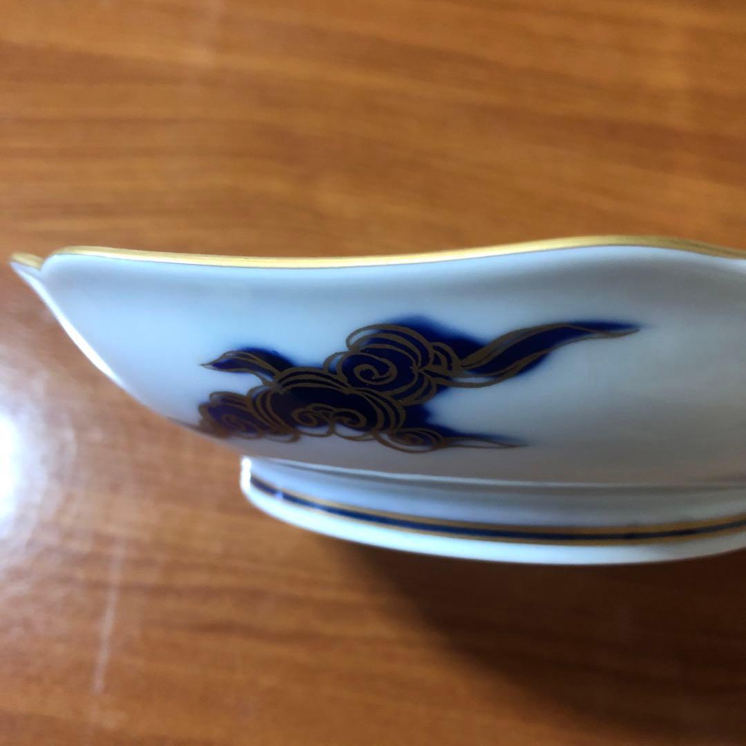 深川製磁 染錦菊鳳凰 飾皿 飾り皿 深鉢 盛皿 サラダボウル 鉢 盛鉢 金彩