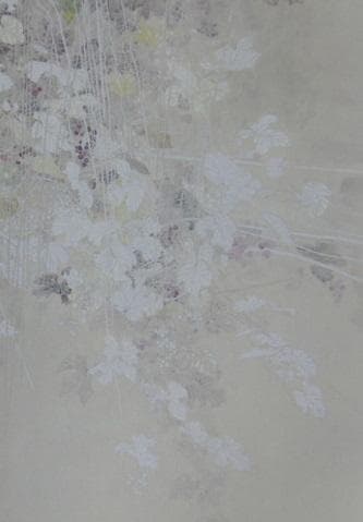 竹内浩一、【ぶどうに雨】、希少な額装用画集より、新品額装付