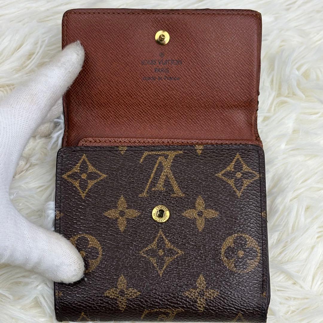 美品！ルイヴィトン モノグラム ポルトモネビエカルトクレディ Wホック財布