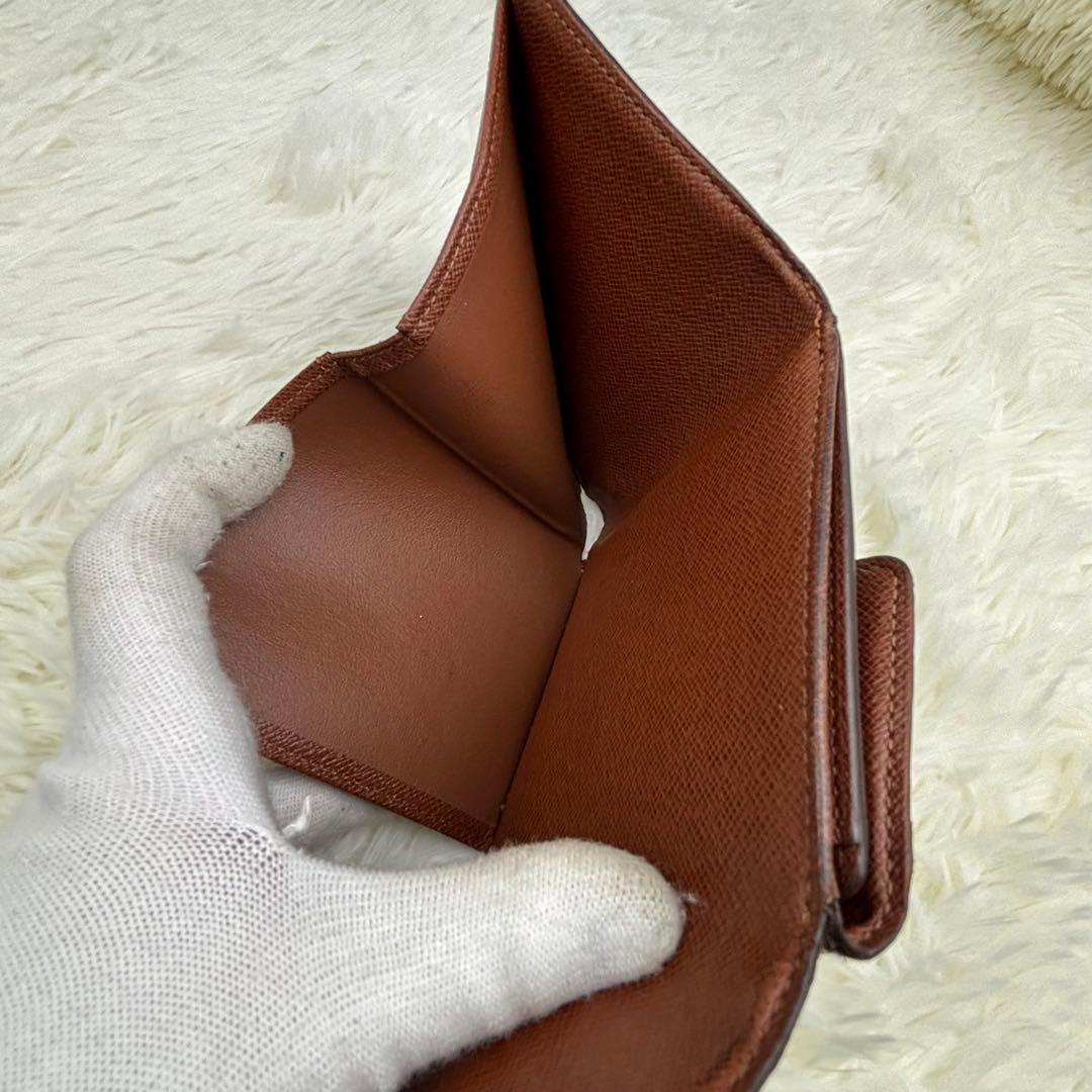 美品！ルイヴィトン モノグラム ポルトモネビエカルトクレディ Wホック財布