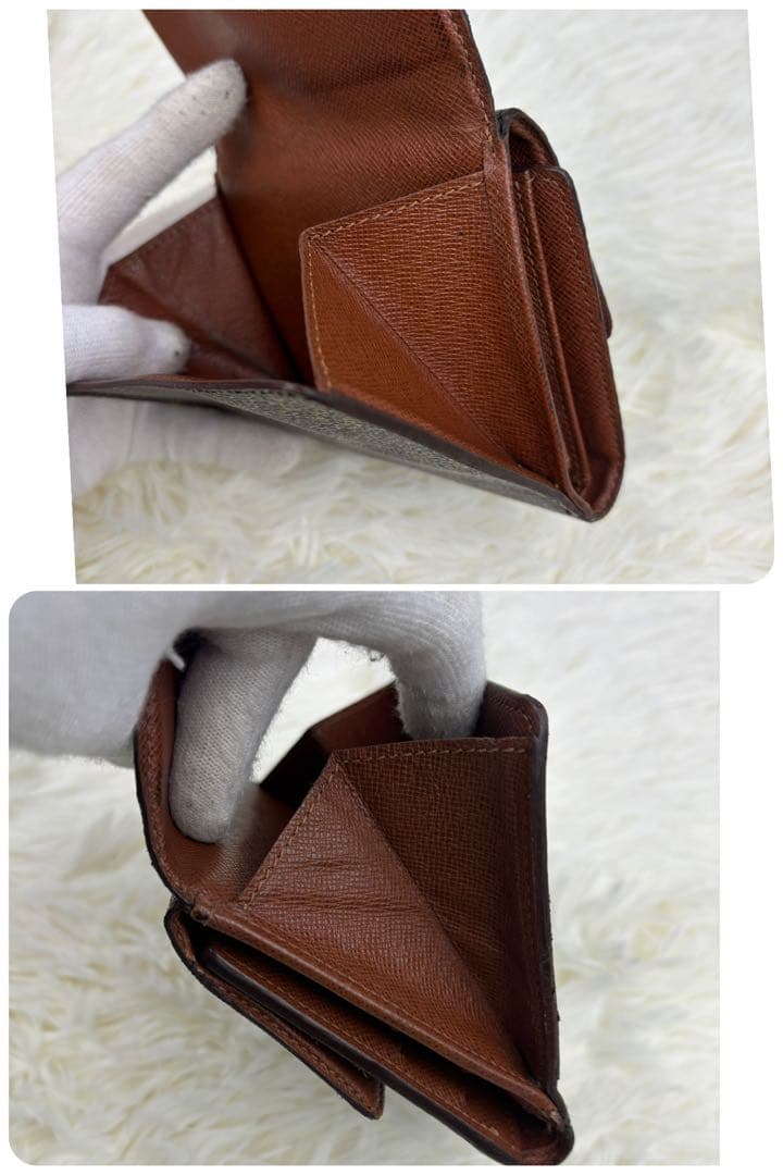 美品！ルイヴィトン モノグラム ポルトモネビエカルトクレディ Wホック財布